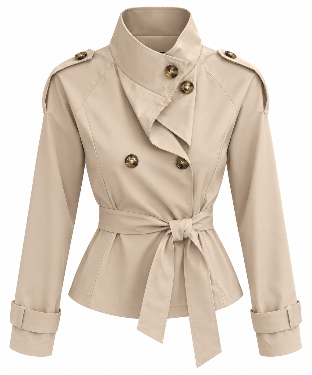 Gabardina Cuello beis