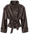 Gabardina crop brown