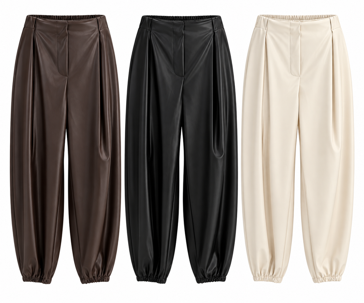 Pantalón Polipiel  Leather negro