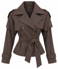 Gabardina basic chocolate