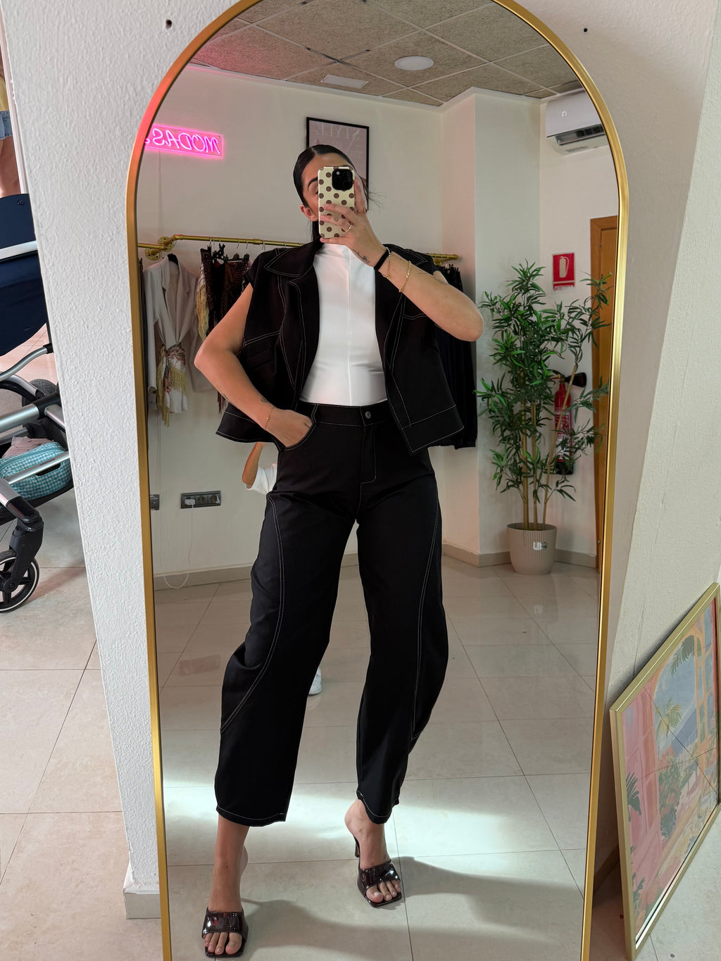 Conjunto Moka Negro