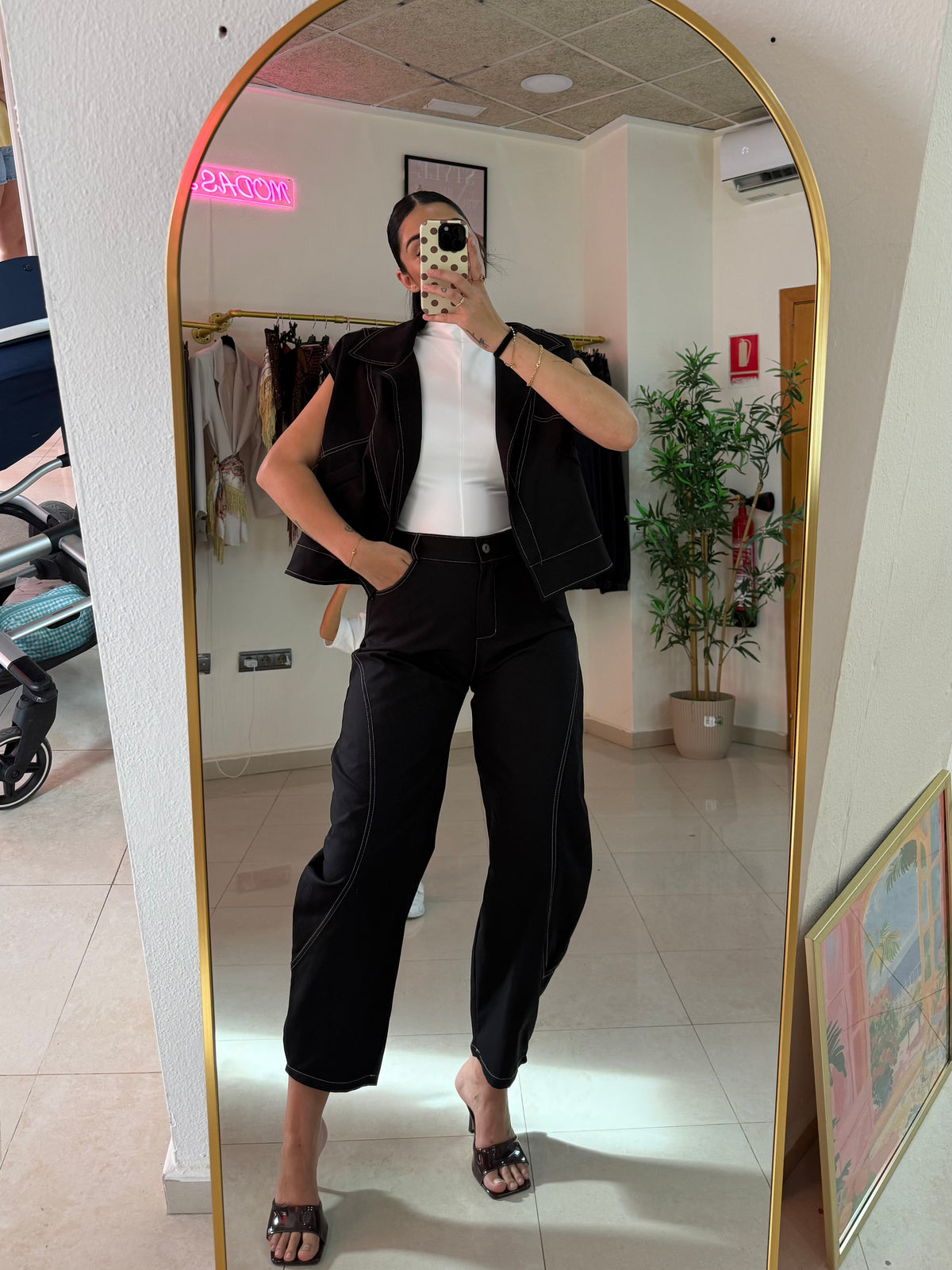 Conjunto Moka Negro