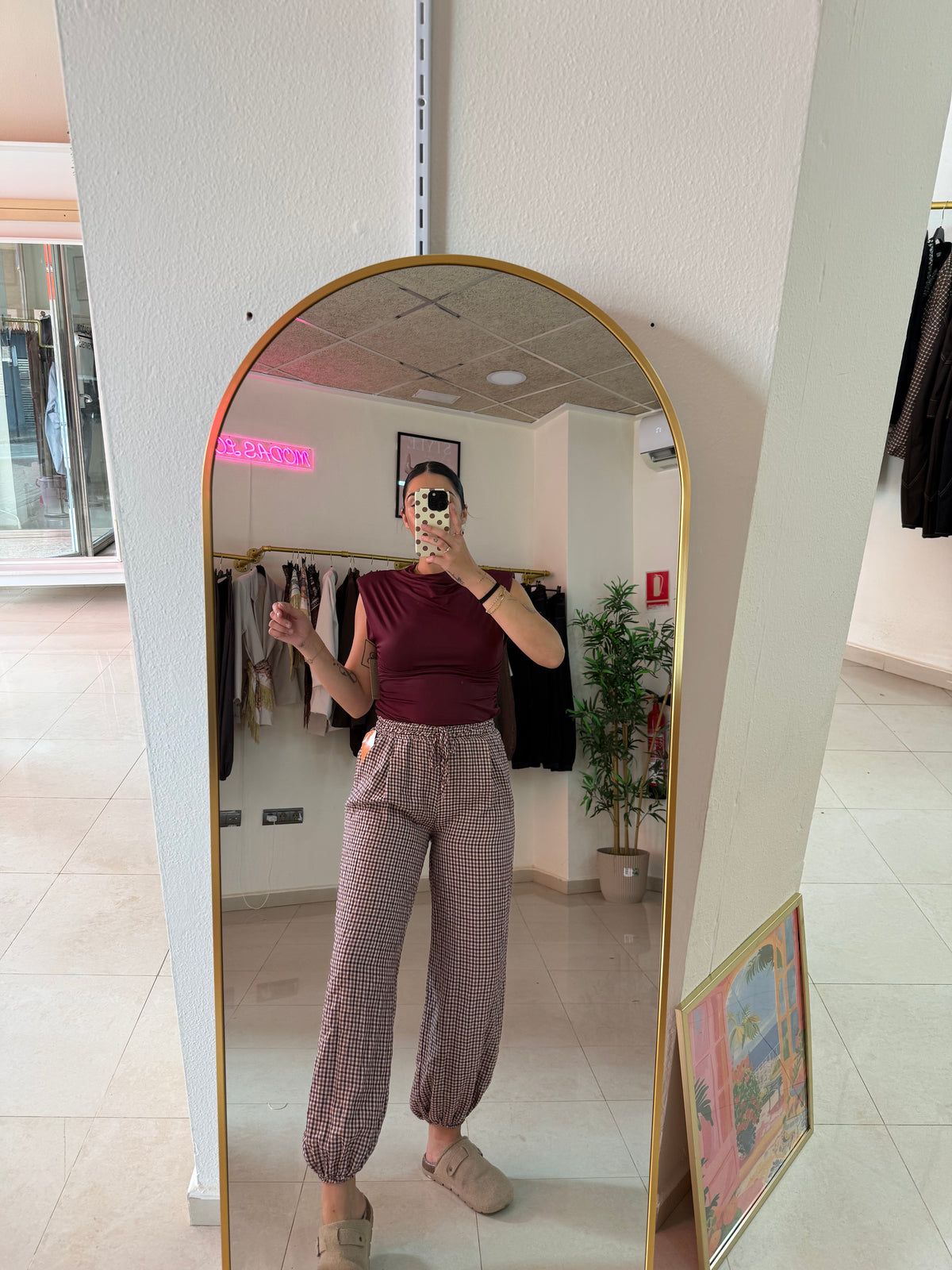 Pantalón cuadros