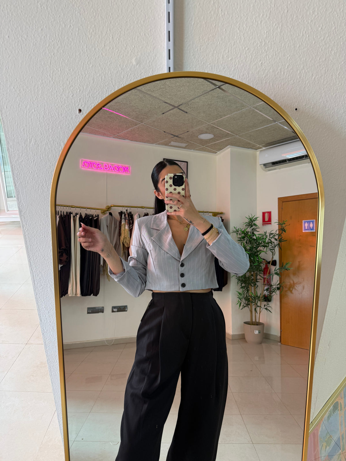 Blazer diplomática gris
