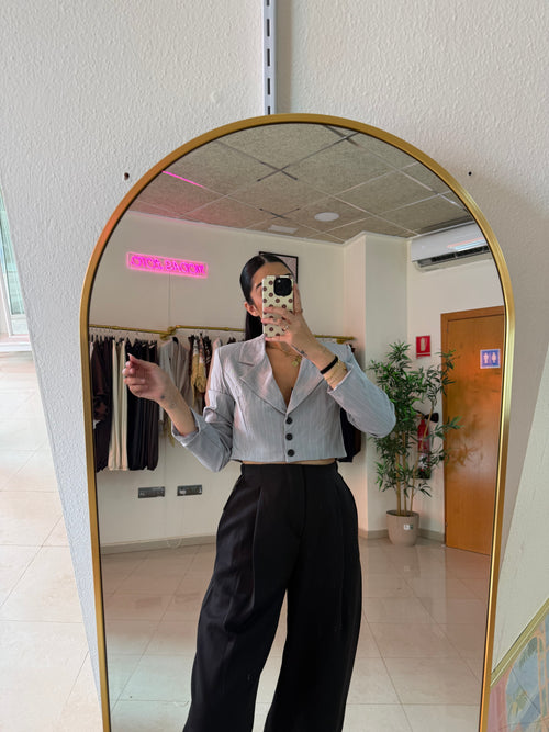 Blazer diplomática gris