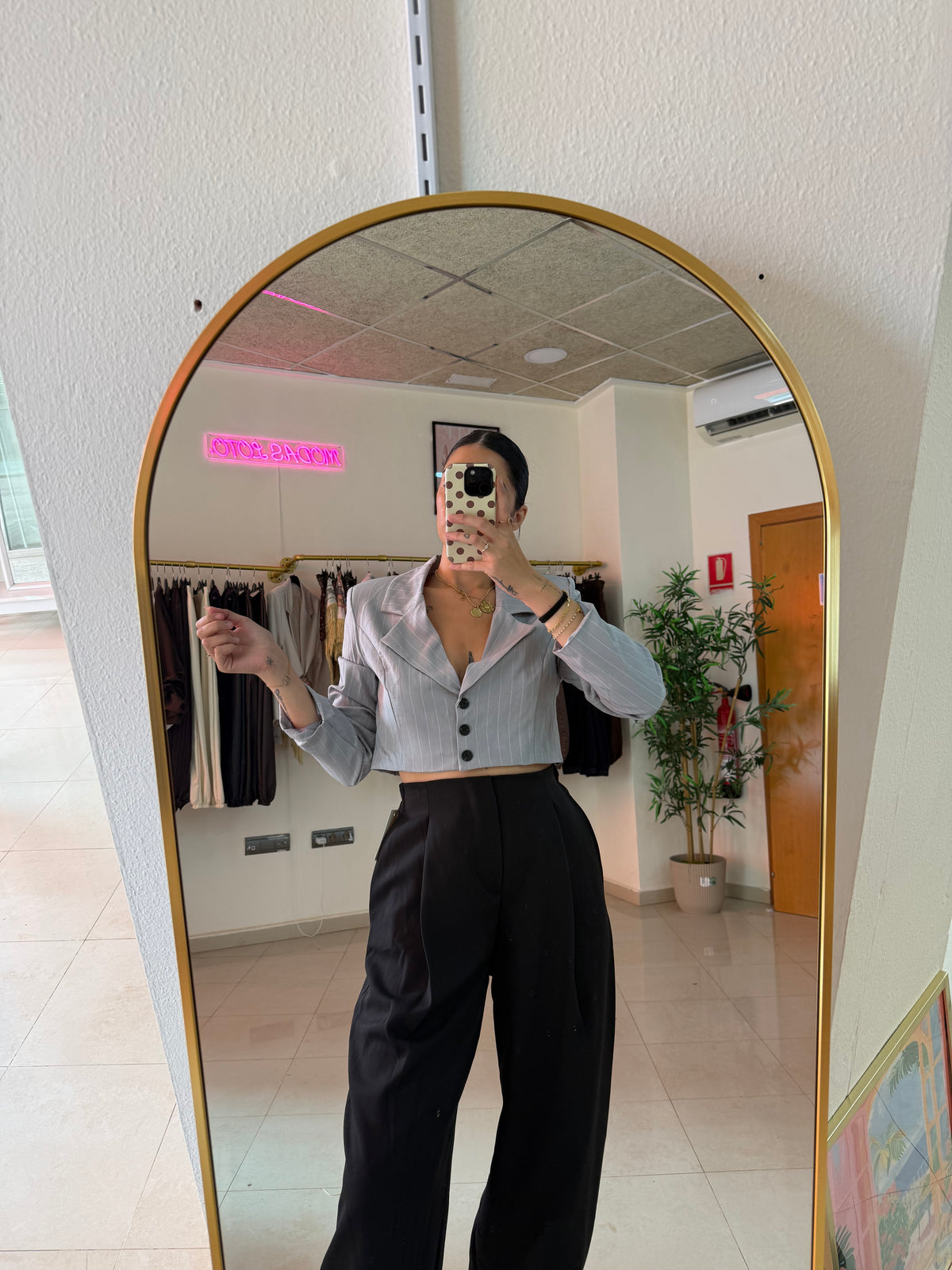 Blazer diplomática gris