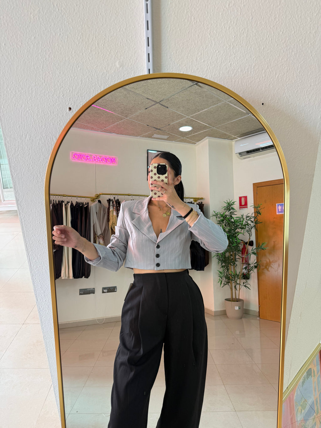 Blazer diplomática gris