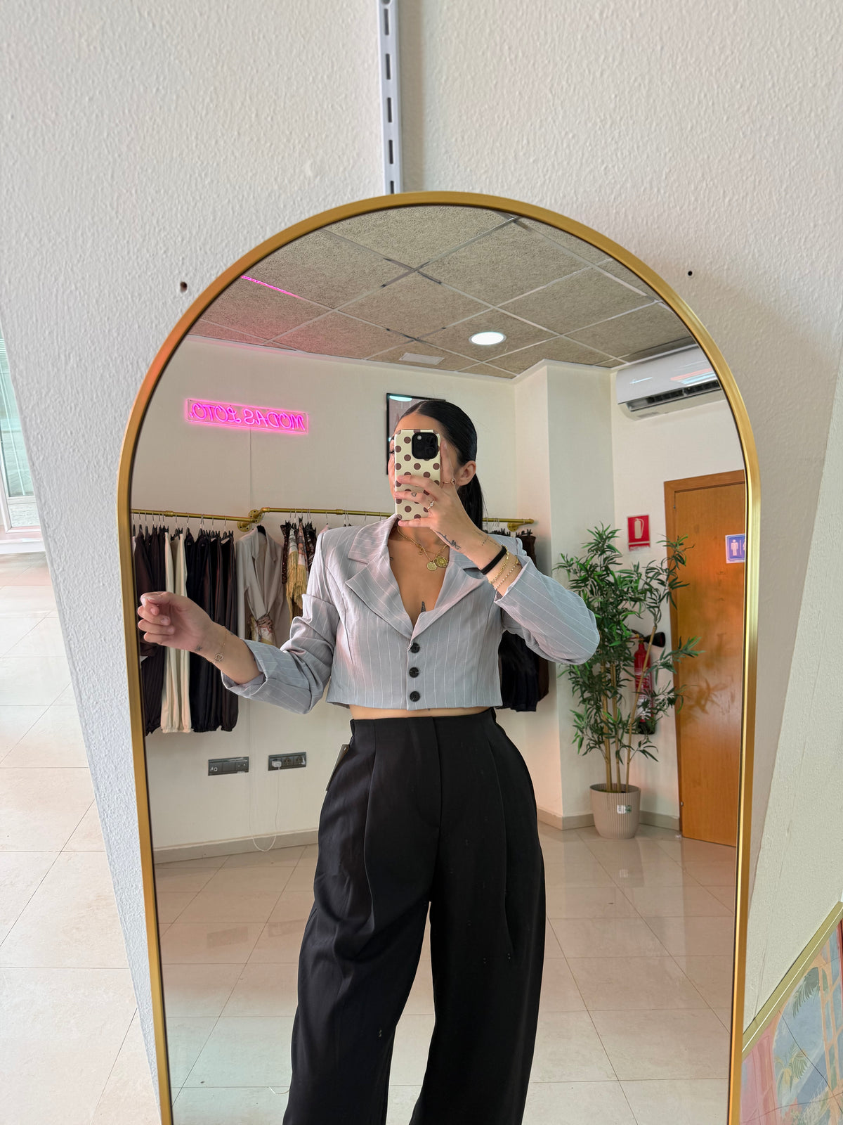 Blazer diplomática gris
